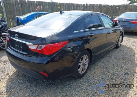 2014 Hyundai Sonata Gls z USA, uszkodzony, nr VIN 5NPEB4AC1EH884590